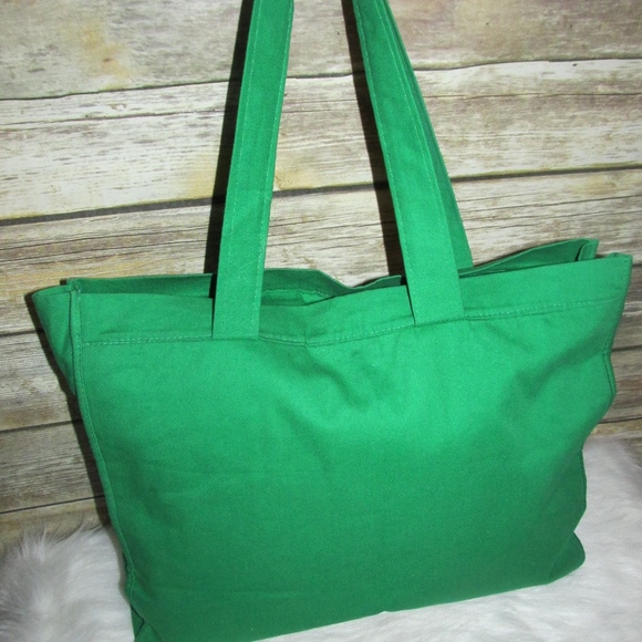 Artisan Green Canvas Tropical Bird Tote - Picture 4 of 8